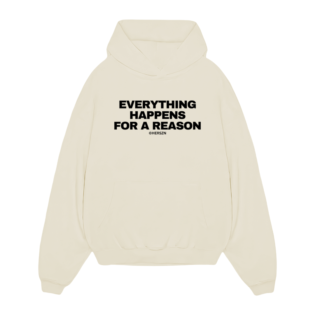Everything Happens For A Reason Oversized Hoodie
