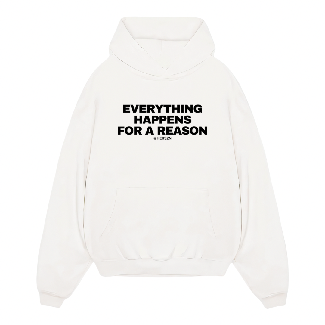 Everything Happens For A Reason Oversized Hoodie