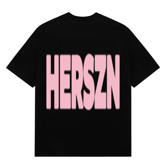 Blurred Oversized Tee Pink