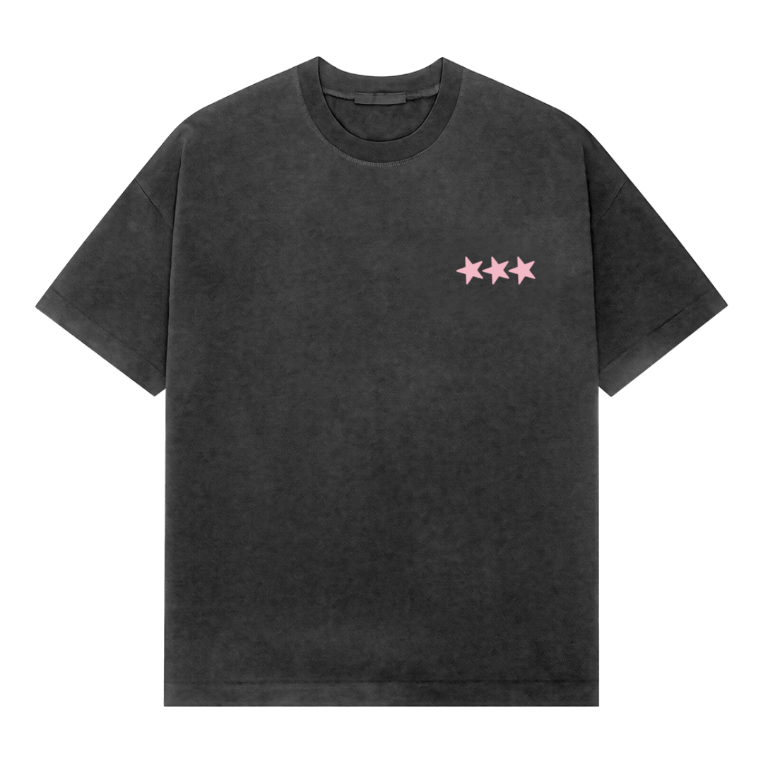 Blurred Oversized Tee Pink