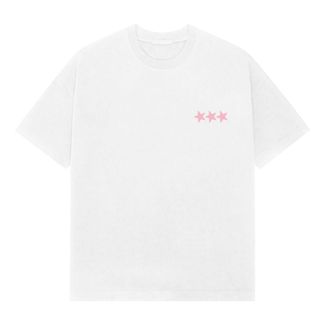 Blurred Oversized Tee Pink