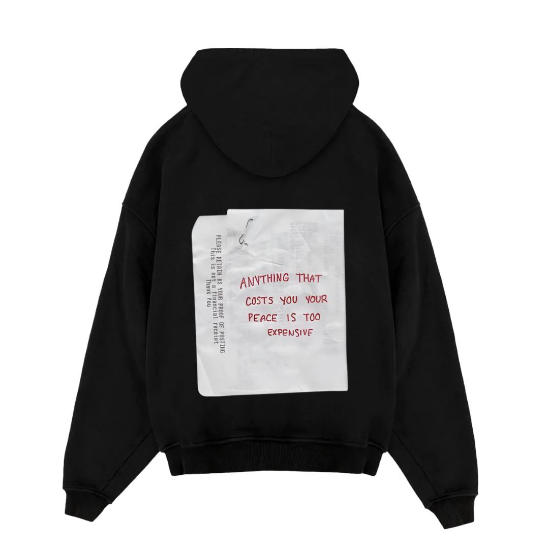 Peace is expensive Oversized Hoodie
